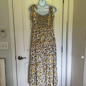 NWT Sanctuary Tie Strap Summer Maxi Dress Prairie